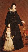 VELAZQUEZ, Diego Rodriguez de Silva y Doua Antonia de Ipeuarrieta y Galds and her Son Luis wr painting